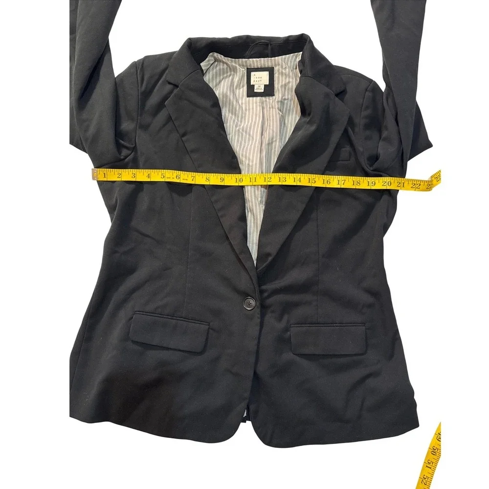 A New Day Women's Black Blazer‎ Jacket Size 16 Lined